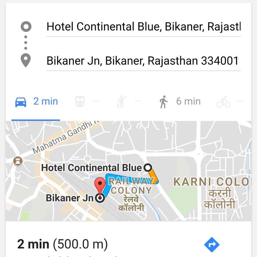 Hotel Continental Blue Bikaner Dış mekan fotoğraf